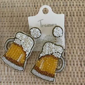Beaded beer earrings